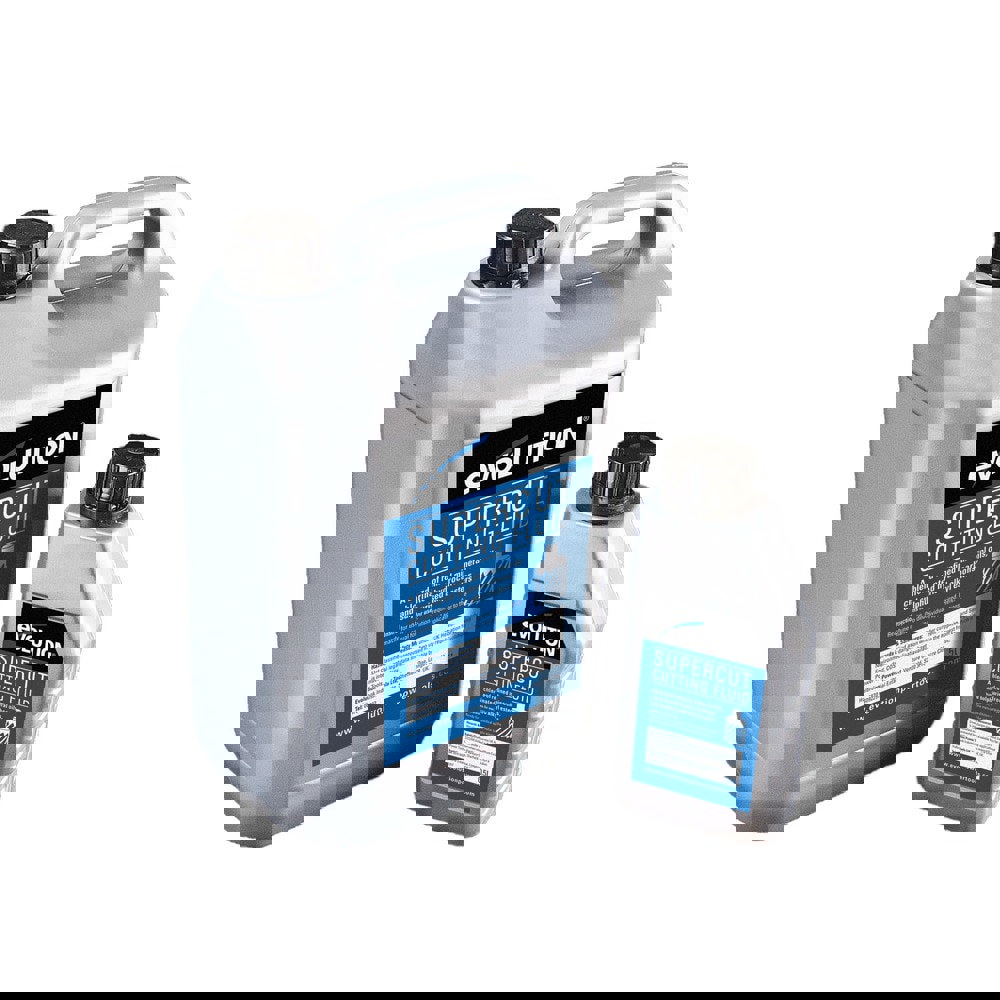 Metalworking Coolant: (5) 1 qt Bottles, Semi-Synthetic, Blue